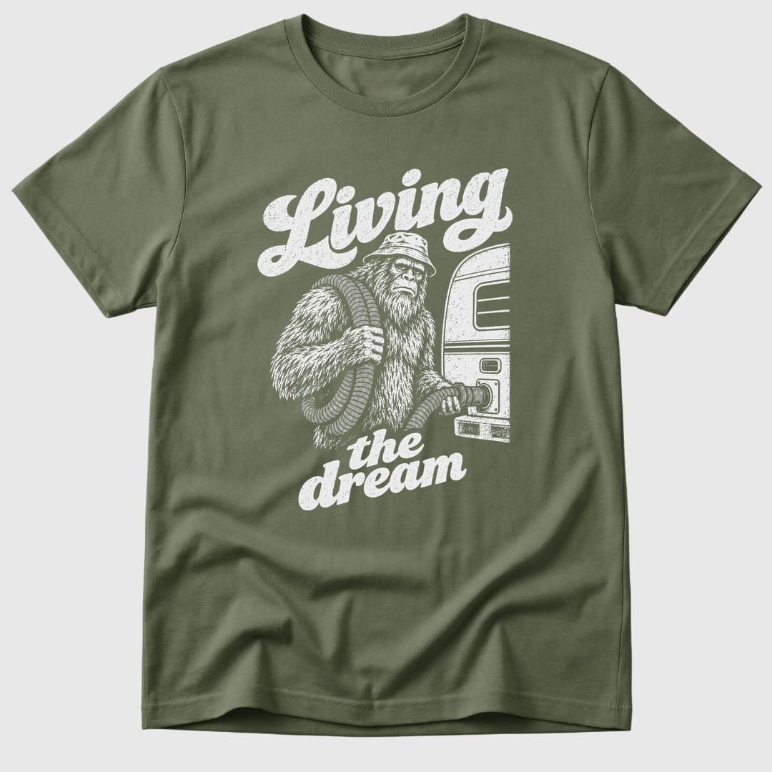 Military Green Bigfoot Living The Dream - Mosaic Rhino