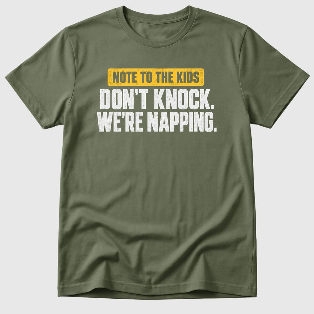 Military Green Don't Knock We're Napping - Mosaic Rhino