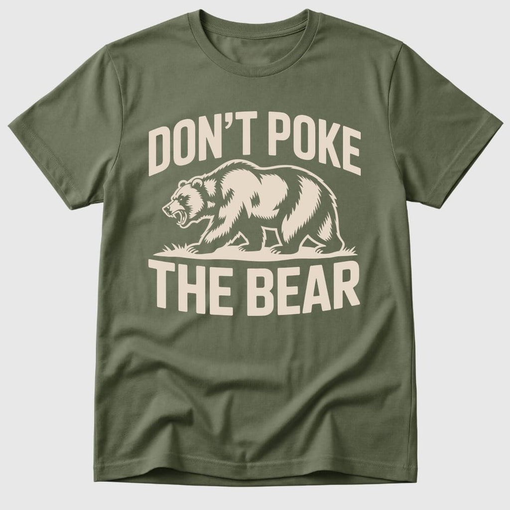 Military Green Don't Poke The Bear - Mosaic Rhino
