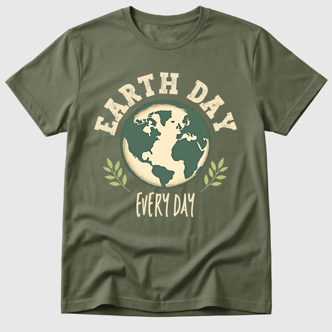 Military Green Earth Day Every Day - Mosaic Rhino