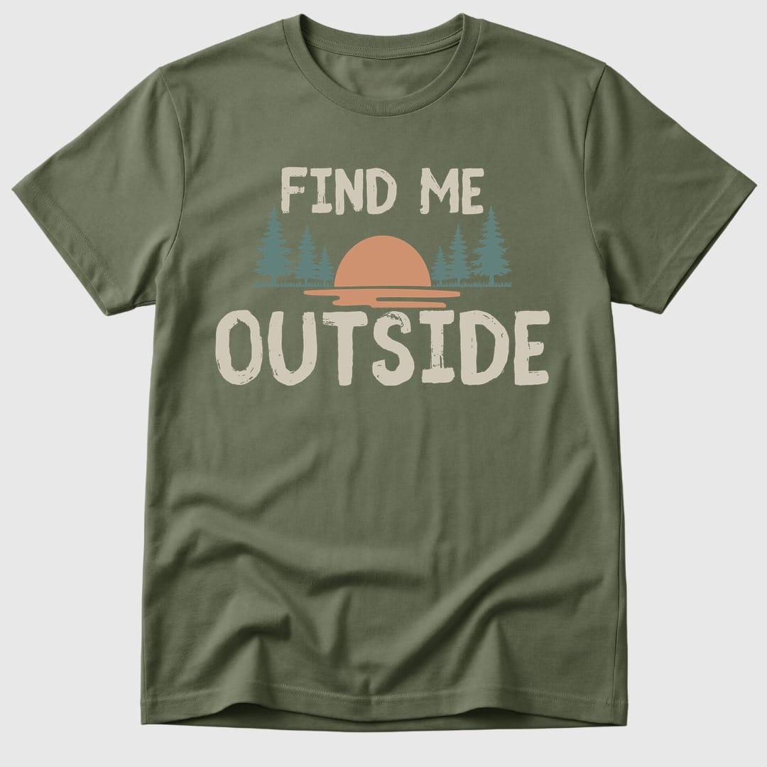 Military Green Find Me Outside - Mosaic Rhino