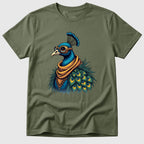 Military Green Goggled Peacock - Mosaic Rhino