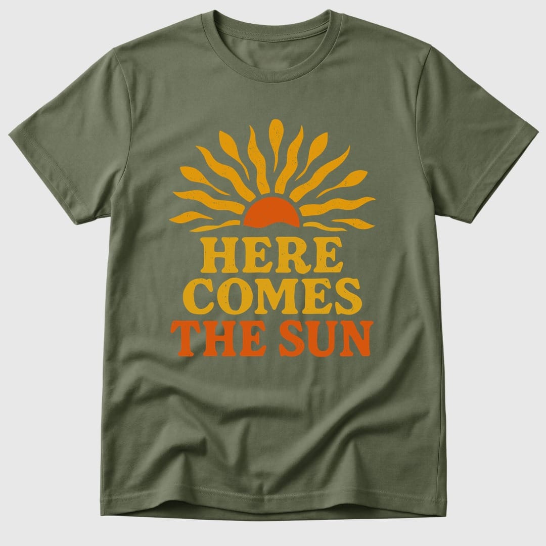 Military Green Here Comes The Sun - Mosaic Rhino