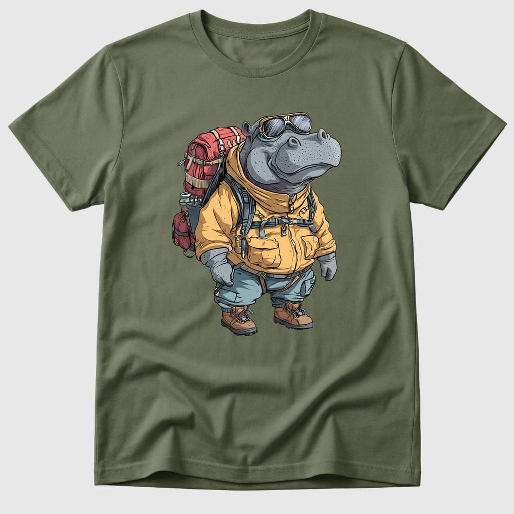 Military Green Hiking Hippo - Mosaic Rhino