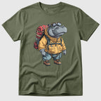 Military Green Hiking Hippo - Mosaic Rhino