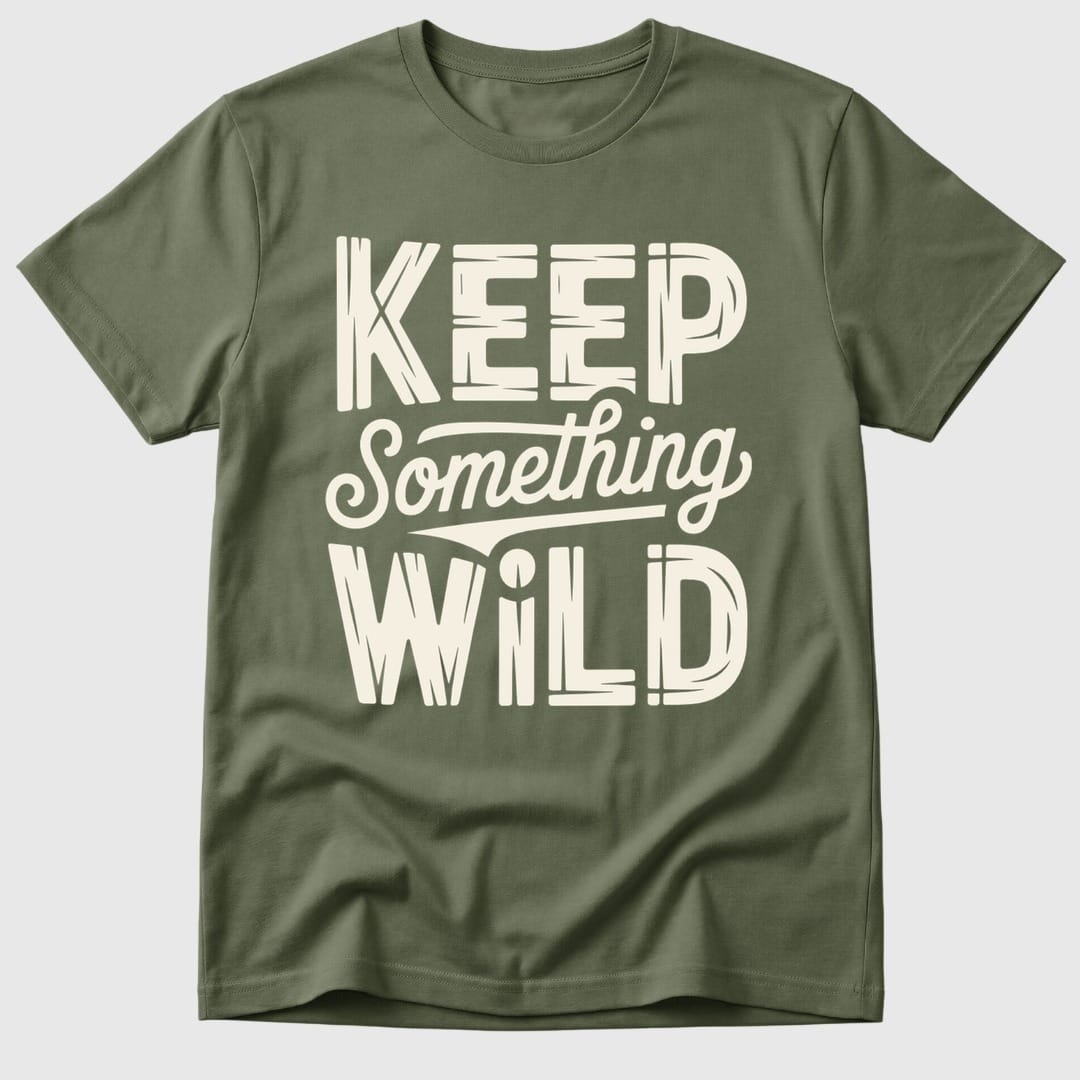 Military Green Keep Something Wild - Mosaic Rhino