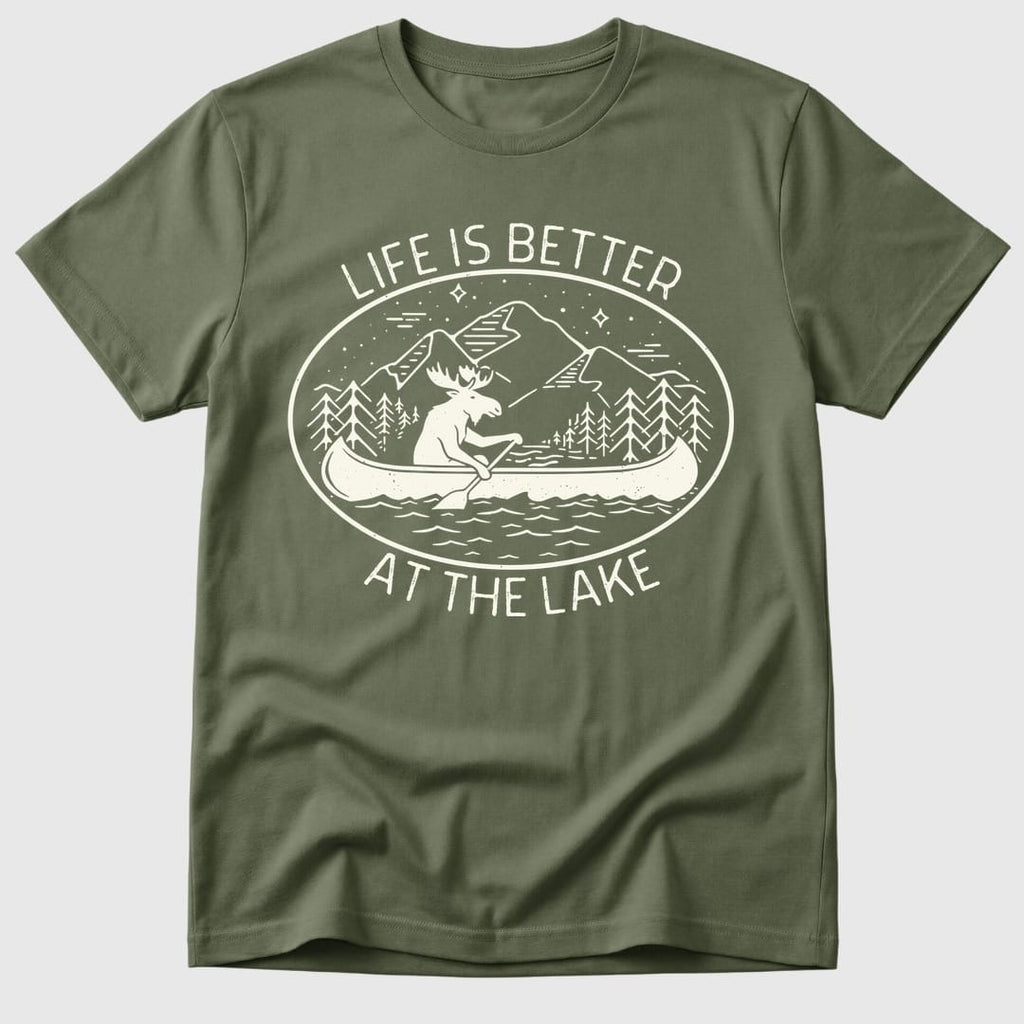 Military Green Lake Life Is Better - Mosaic Rhino