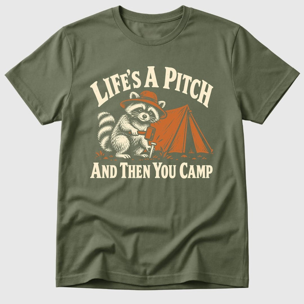 Military Green Life's A Pitch - Mosaic Rhino