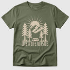 Military Green Live A Life Outside - Mosaic Rhino