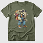 Military Green Mountain Elephant - Mosaic Rhino