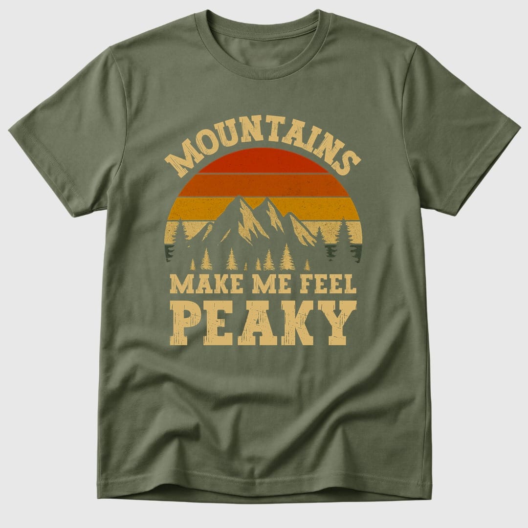 Military Green Mountains Feeling Peaky - Mosaic Rhino
