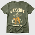 Military Green Naked Hiking Pants On - Mosaic Rhino