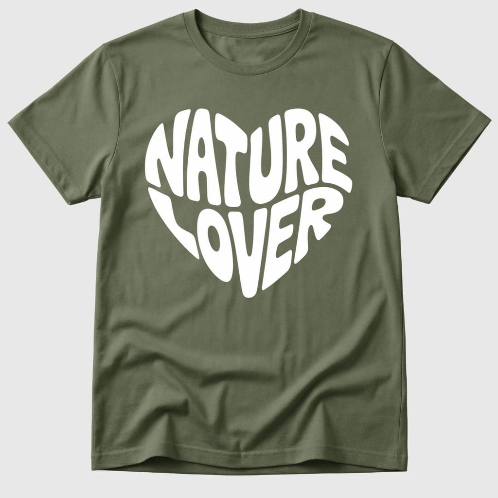 Military Green Nature Lover Heart - Mosaic Rhino