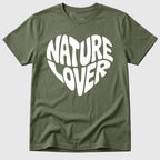 Military Green Nature Lover Heart - Mosaic Rhino