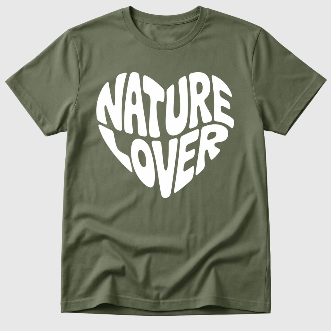 Military Green Nature Lover Heart - Mosaic Rhino