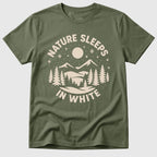Military Green Nature Sleeps In White - Mosaic Rhino