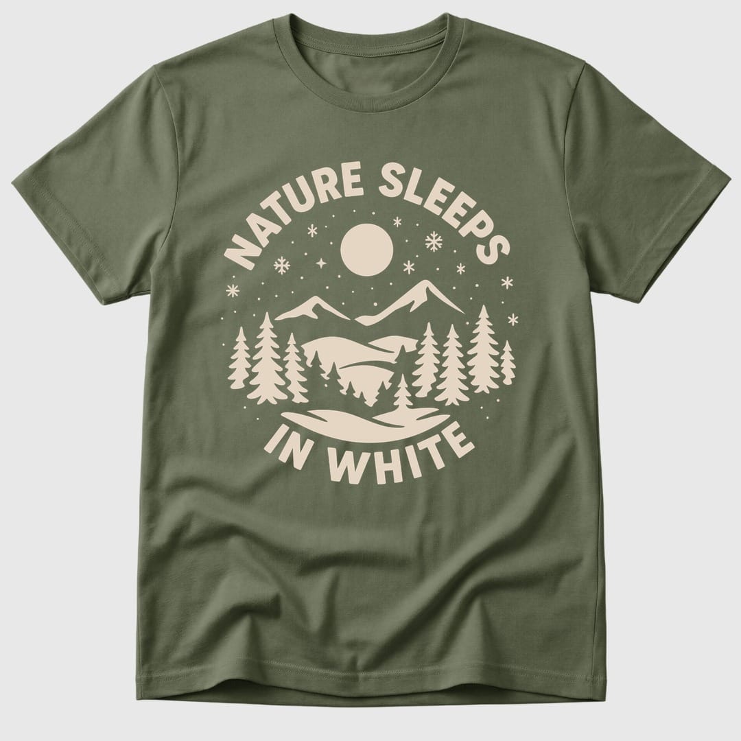 Military Green Nature Sleeps In White - Mosaic Rhino