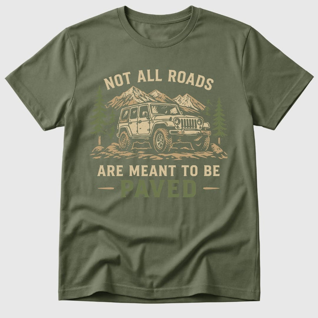 Military Green Not All Roads - Mosaic Rhino