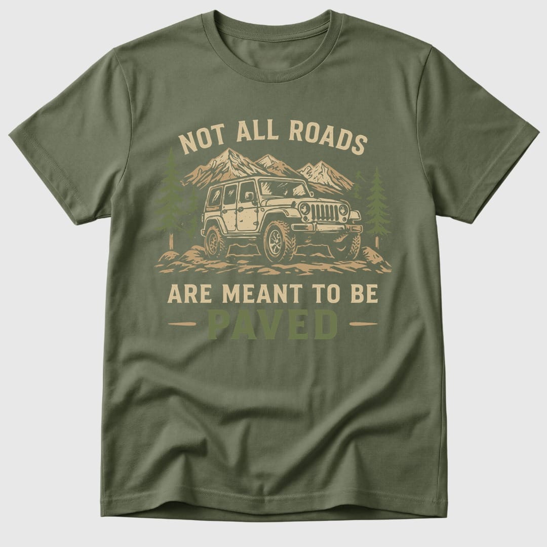 Military Green Not All Roads - Mosaic Rhino