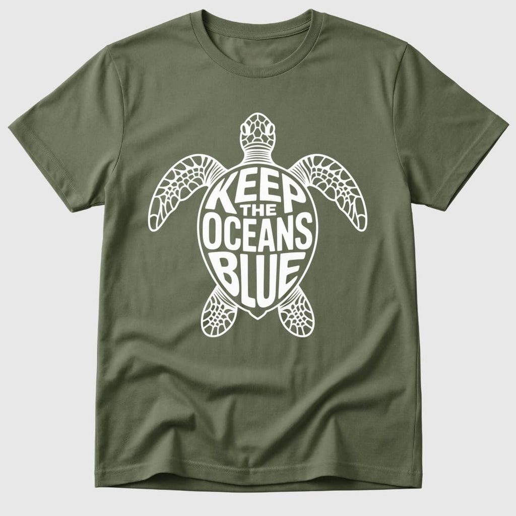 Military Green Oceans Blue Turtle - Mosaic Rhino