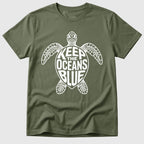 Military Green Oceans Blue Turtle - Mosaic Rhino