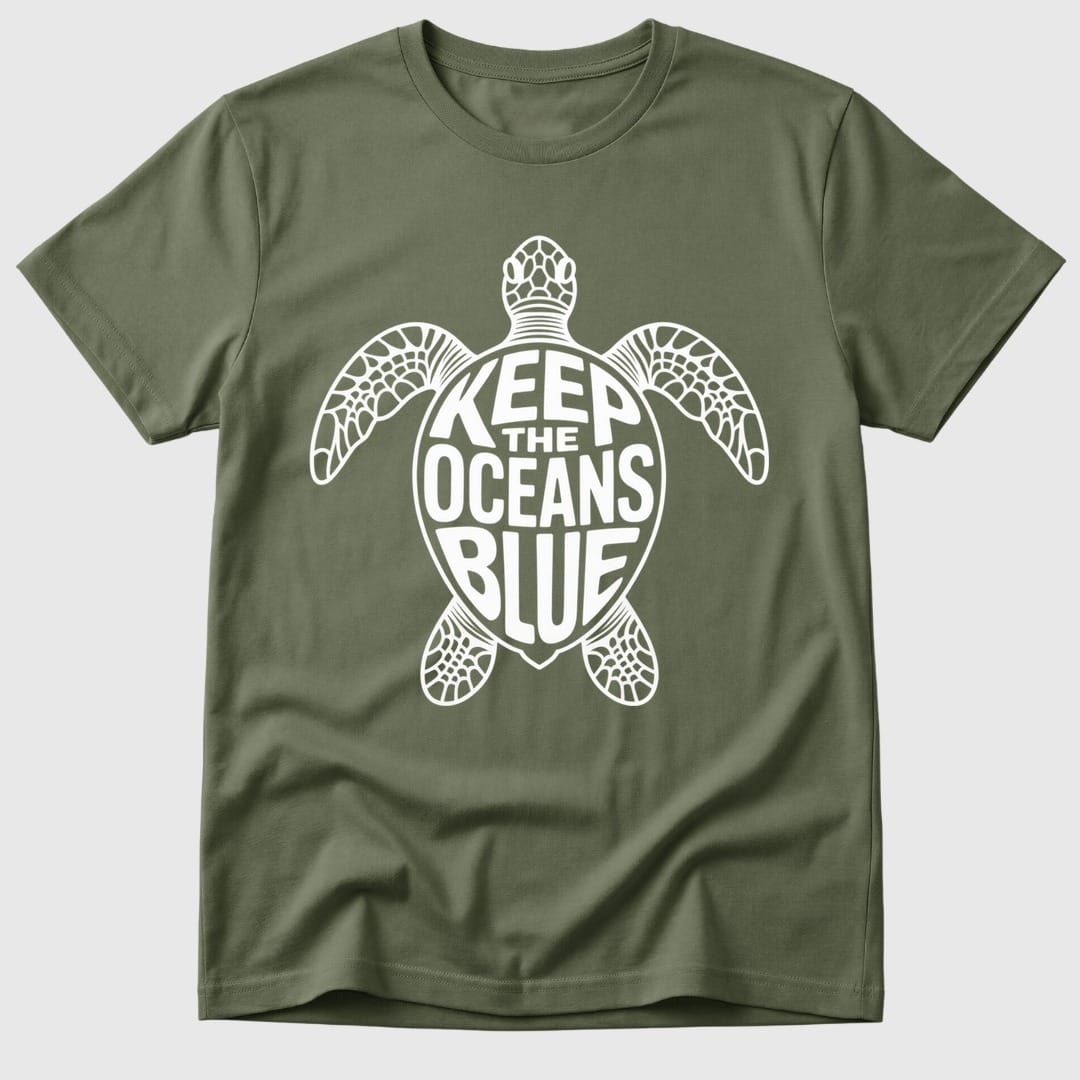 Military Green Oceans Blue Turtle - Mosaic Rhino