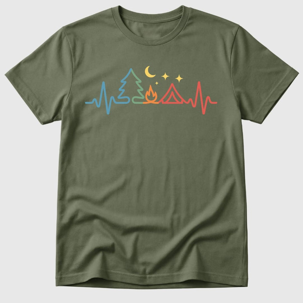 Military Green Outdoors Heartbeat - Mosaic Rhino