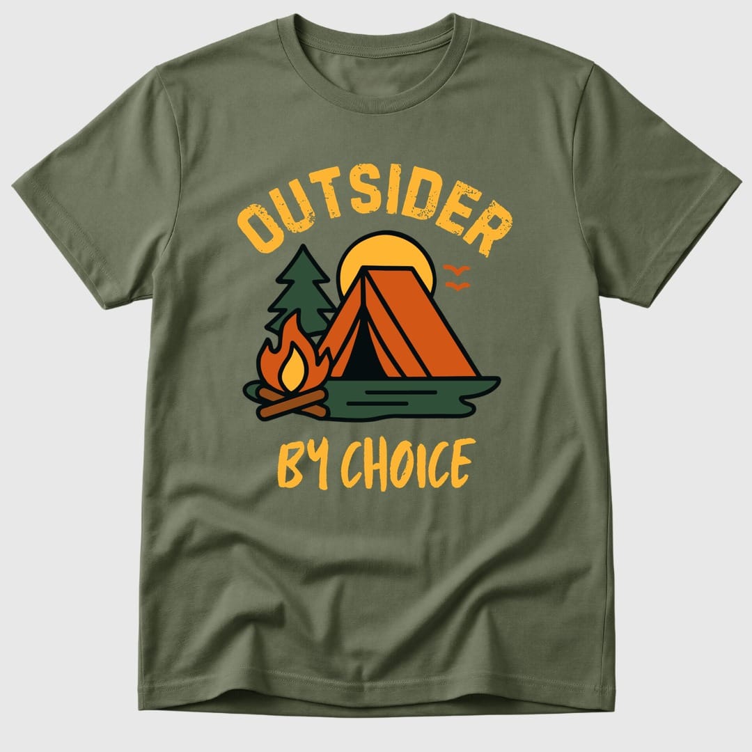 Military Green Outsider By Choice - Mosaic Rhino
