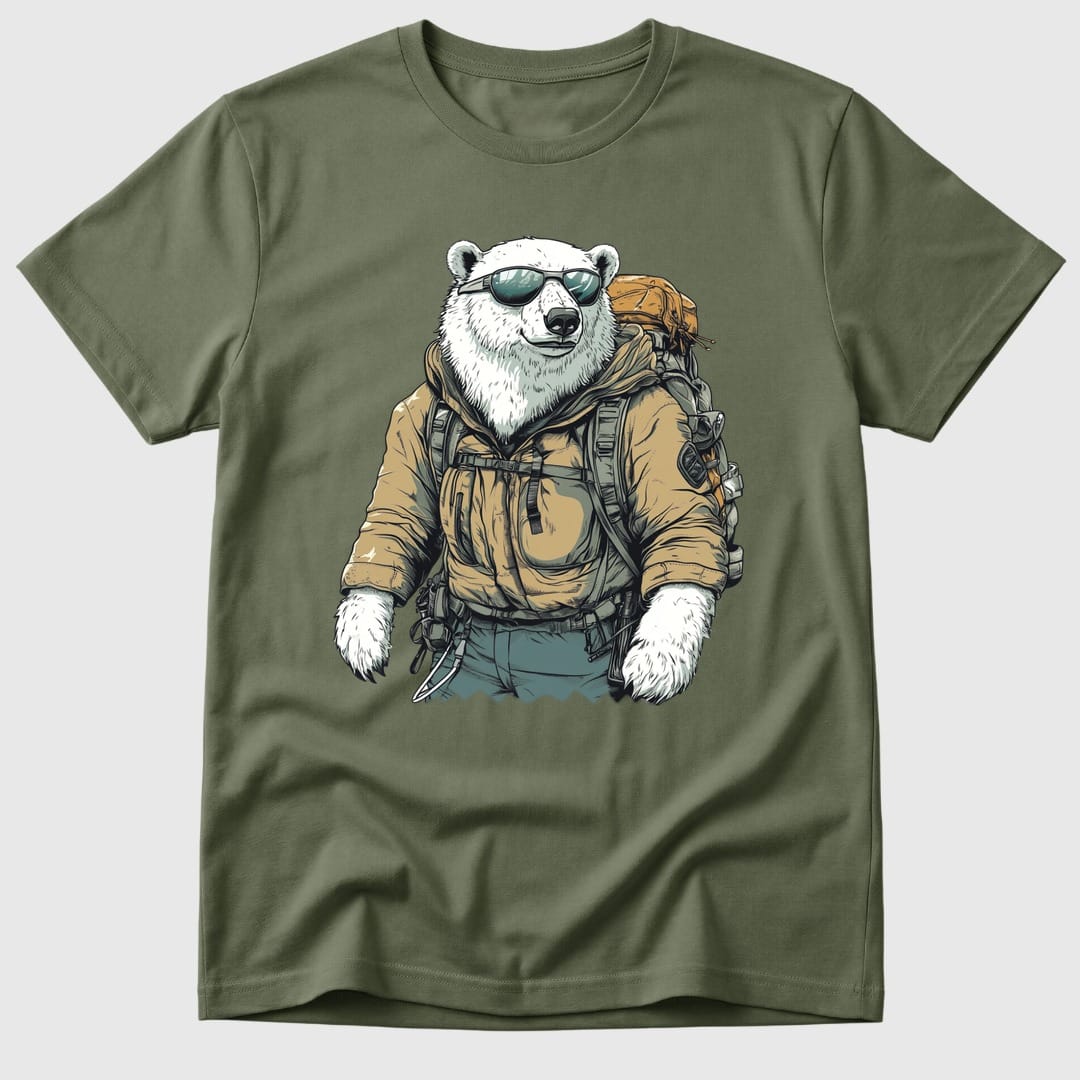 Military Green Polar Bear Trekker - Mosaic Rhino