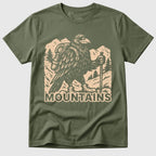Military Green Raven In The Mountains - Mosaic Rhino