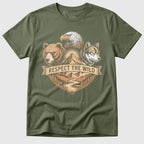 Military Green Respect The Wild - Mosaic Rhino