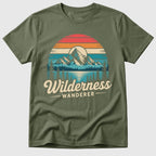 Military Green Retro Wilderness Wanderer - Mosaic Rhino