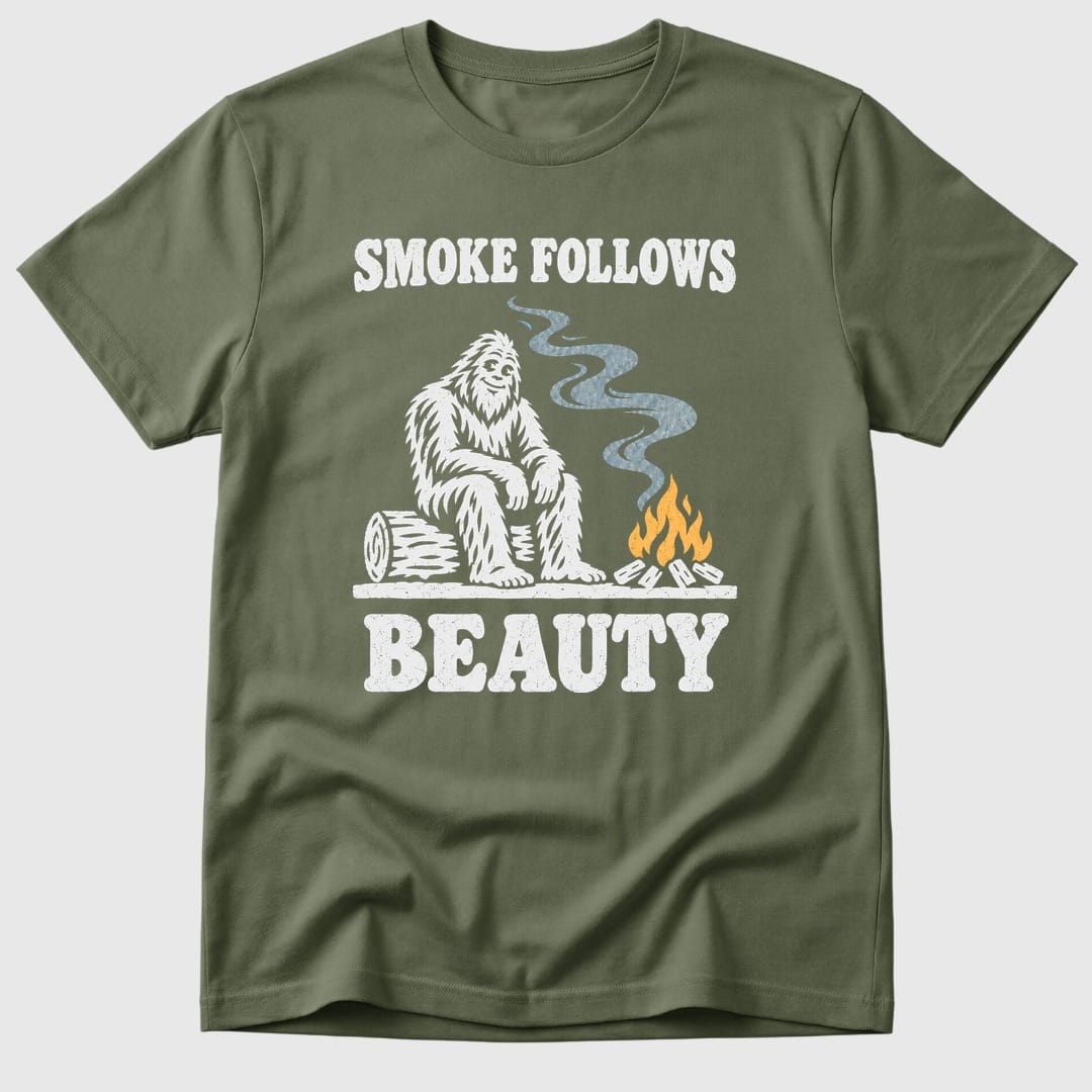 Military Green Smoke Follows Beauty - Mosaic Rhino