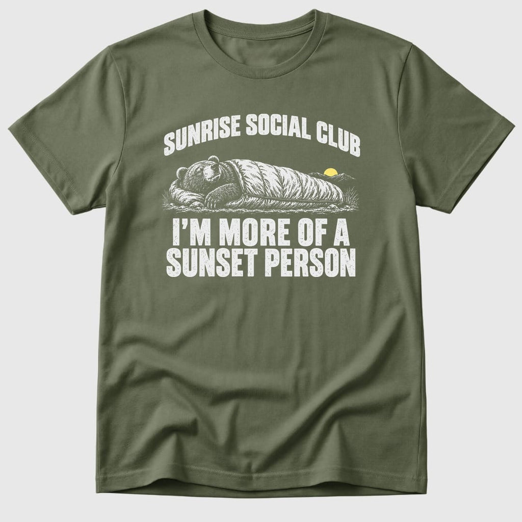 Military Green Sunset Person - Mosaic Rhino