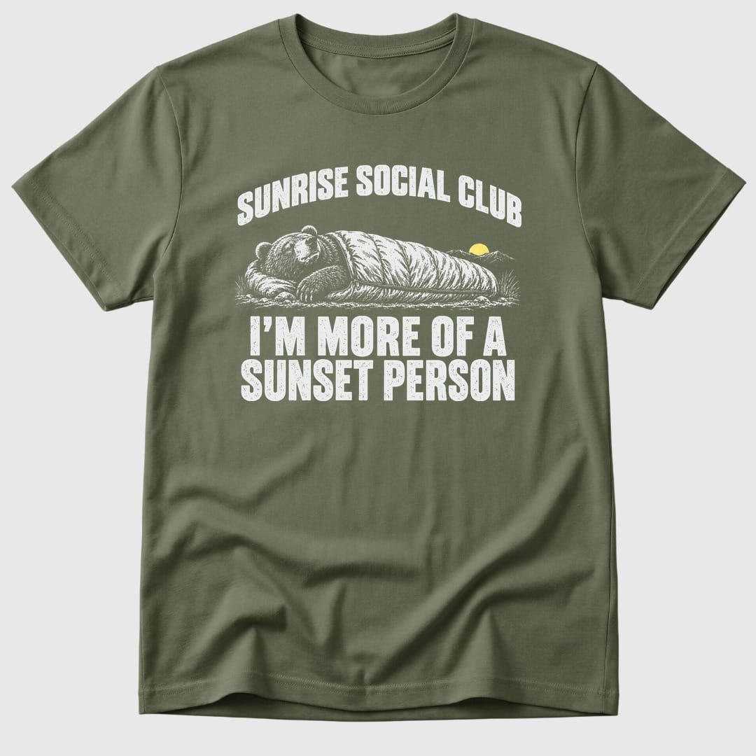 Military Green Sunset Person - Mosaic Rhino