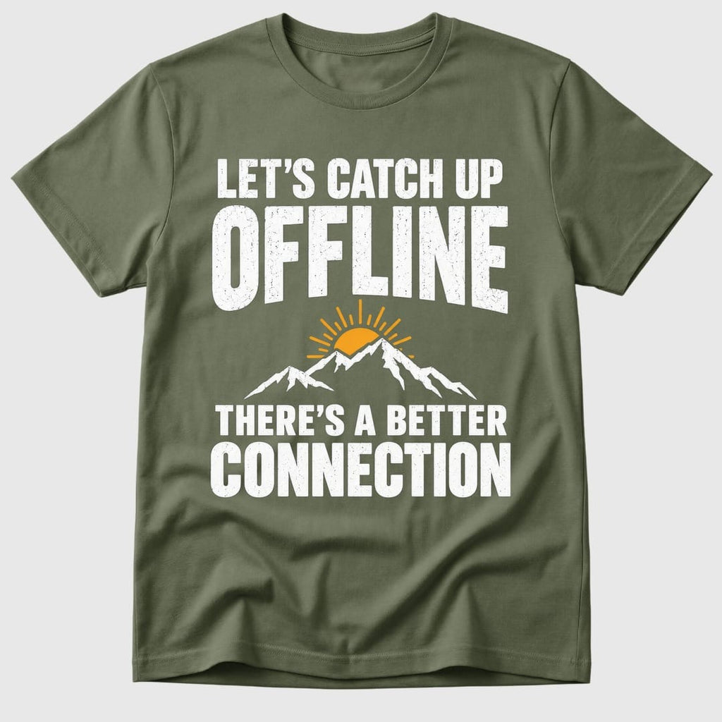 Military Green Take This Offline - Mosaic Rhino