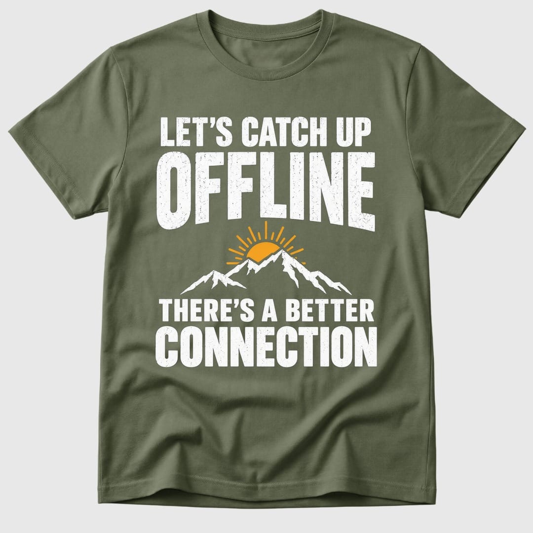 Military Green Take This Offline - Mosaic Rhino