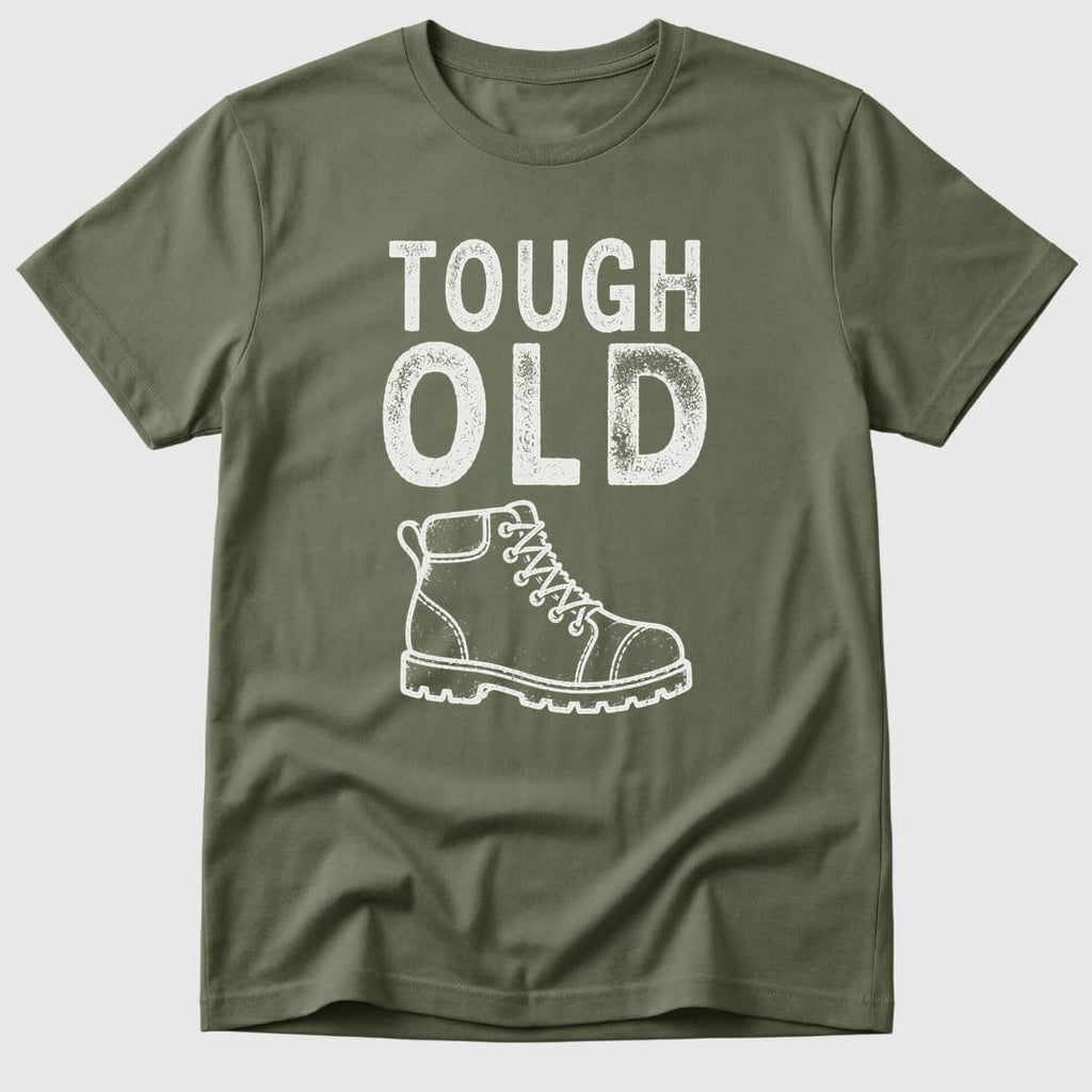 Military Green Tough Old Boot - Mosaic Rhino