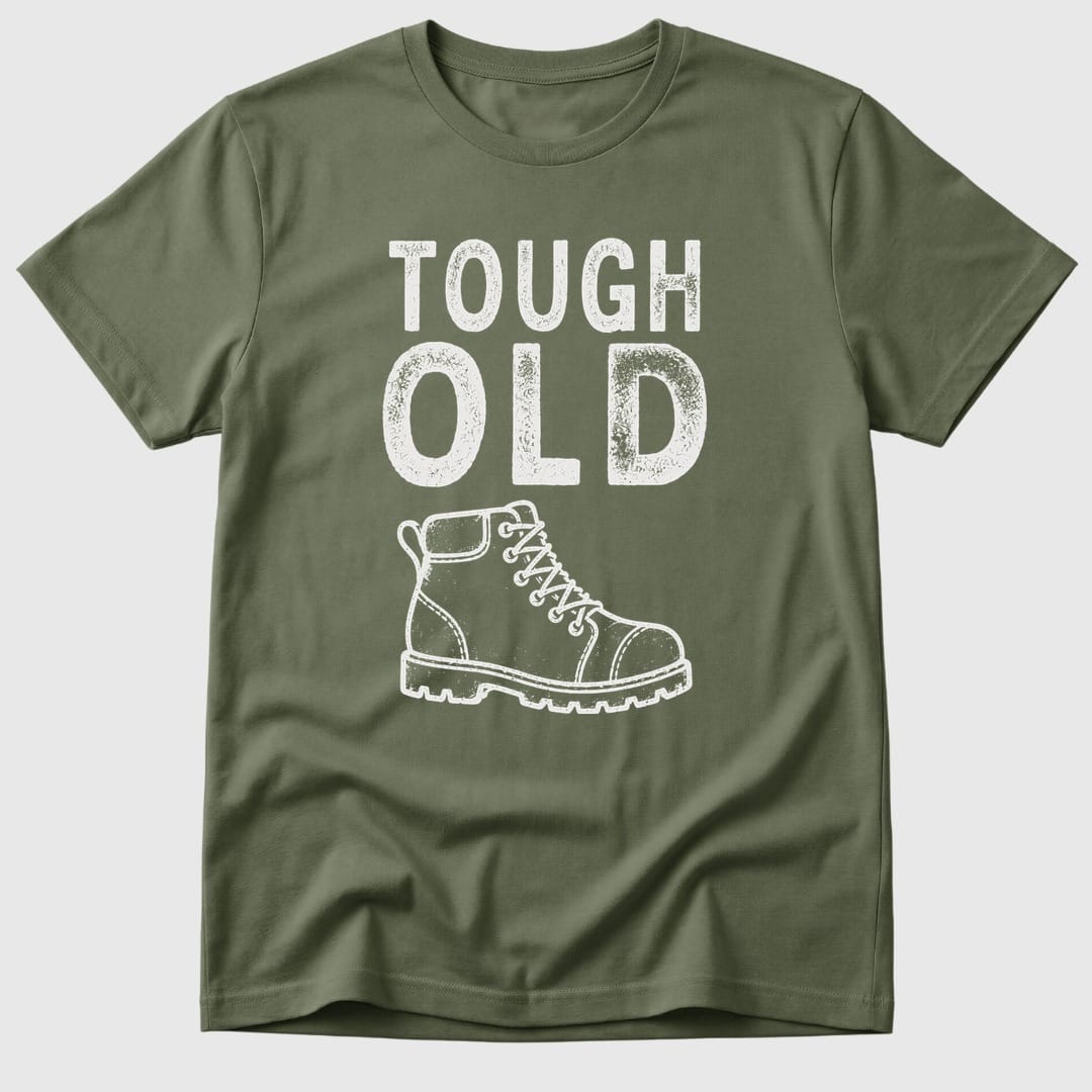 Military Green Tough Old Boot - Mosaic Rhino