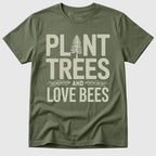 Military Green Trees & Bees - Mosaic Rhino