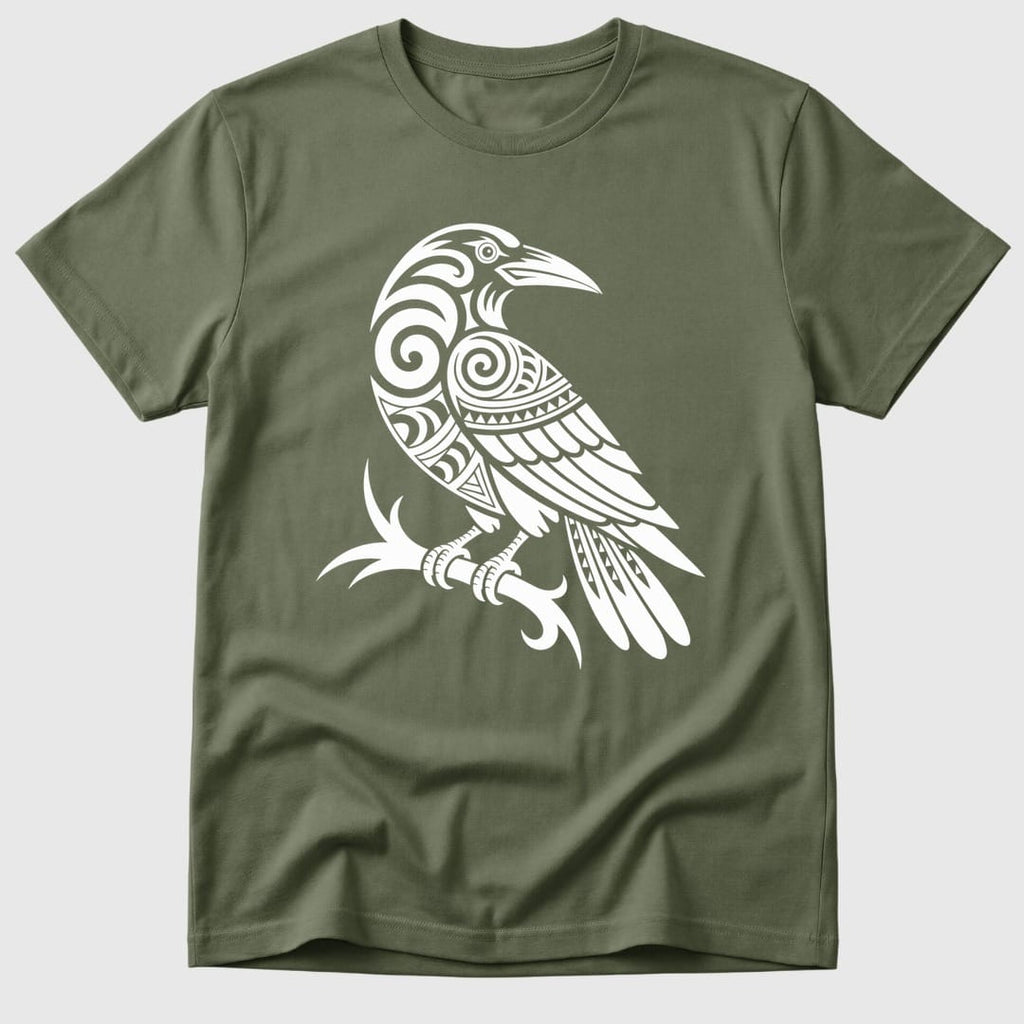 Military Green Tribal Crow - Mosaic Rhino