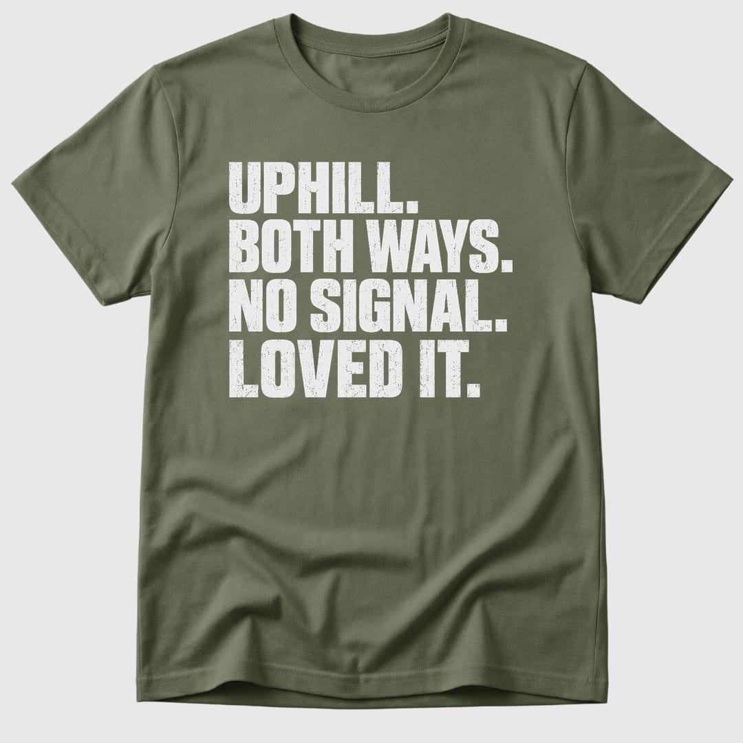 Military Green Uphill Both Ways - Mosaic Rhino