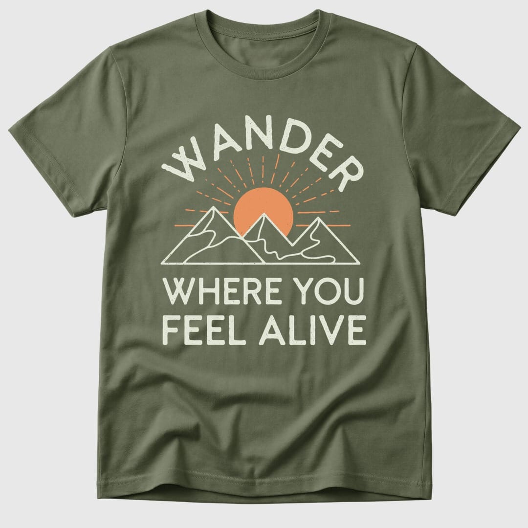 Military Green Wander Feel Alive - Mosaic Rhino