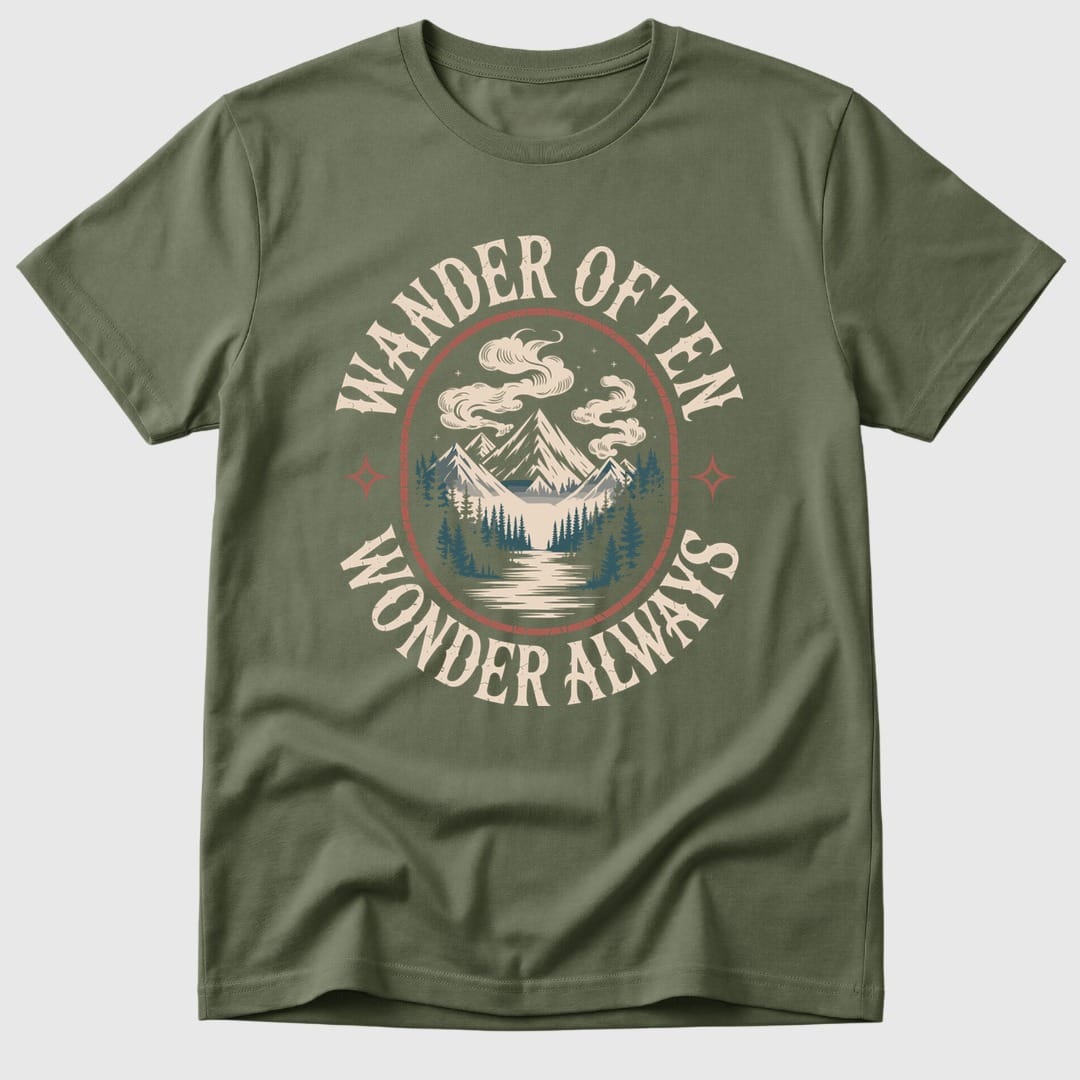 Military Green Wander & Wonder - Mosaic Rhino