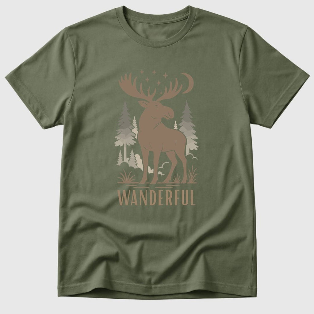 Military Green Wanderful Moose - Mosaic Rhino