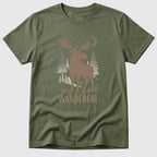 Military Green Wanderful Moose - Mosaic Rhino