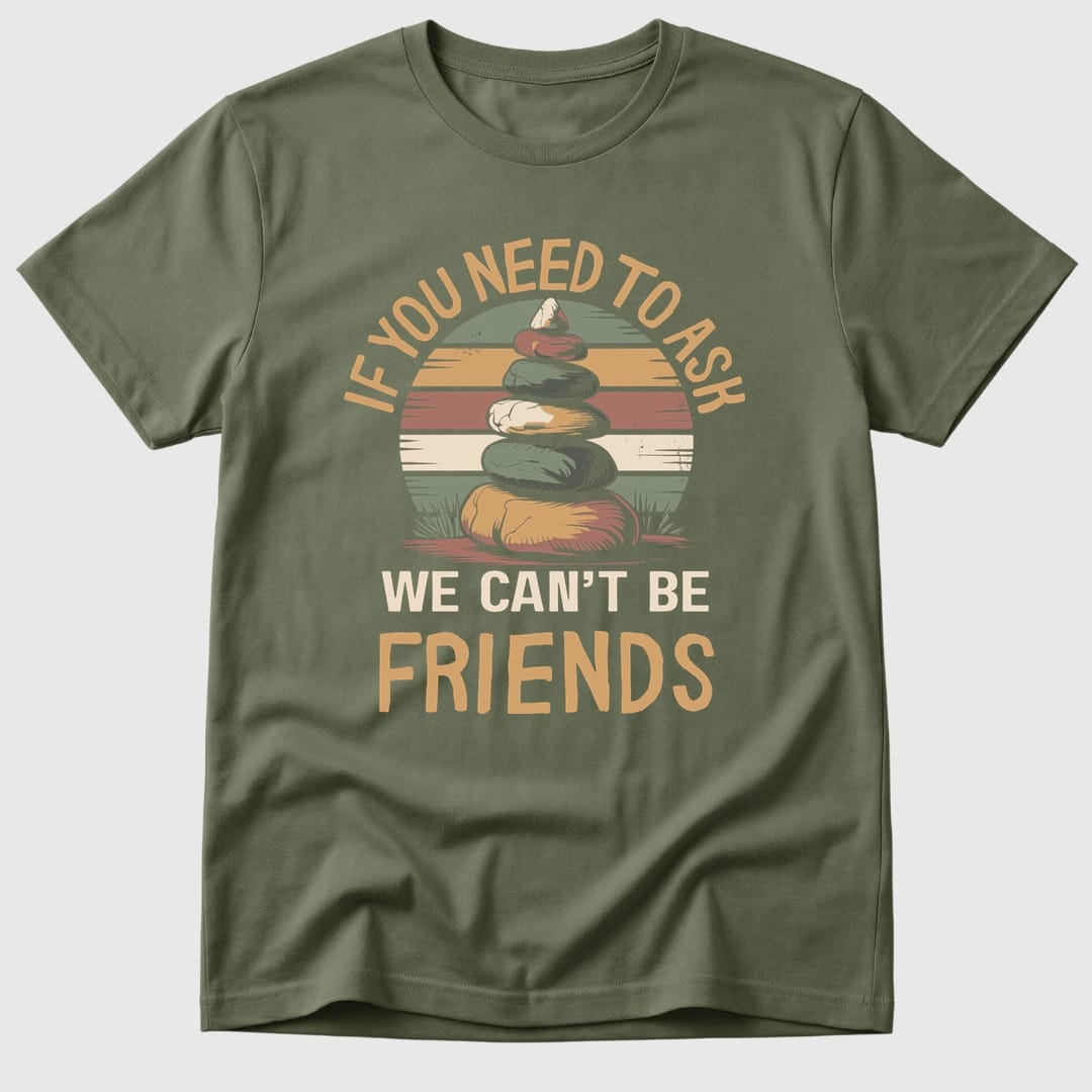 Military Green We Can't Be Friends - Mosaic Rhino