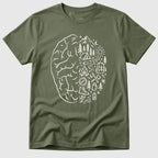 Military Green Wild Mind - Mosaic Rhino