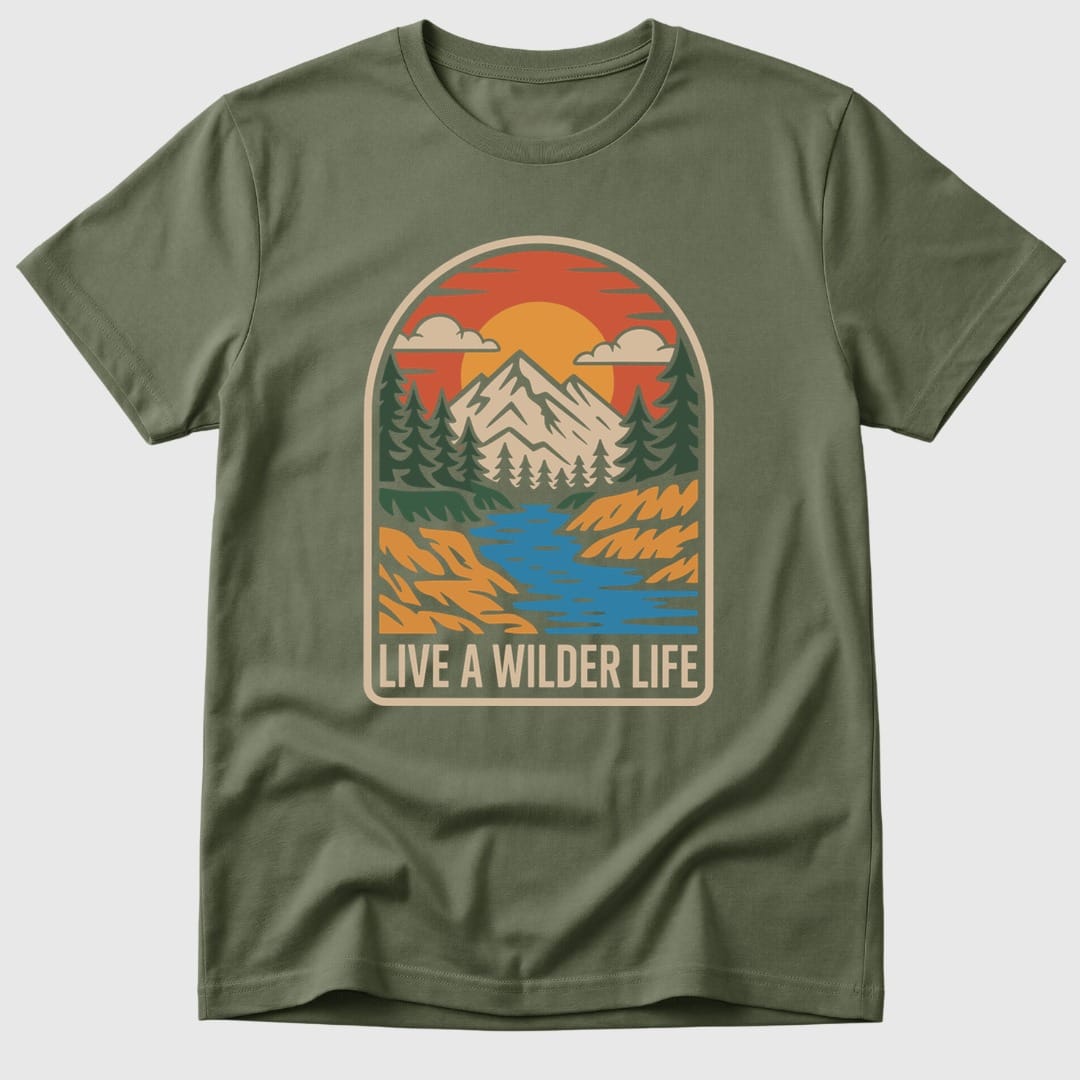 Military Green Wilder Life River - Mosaic Rhino