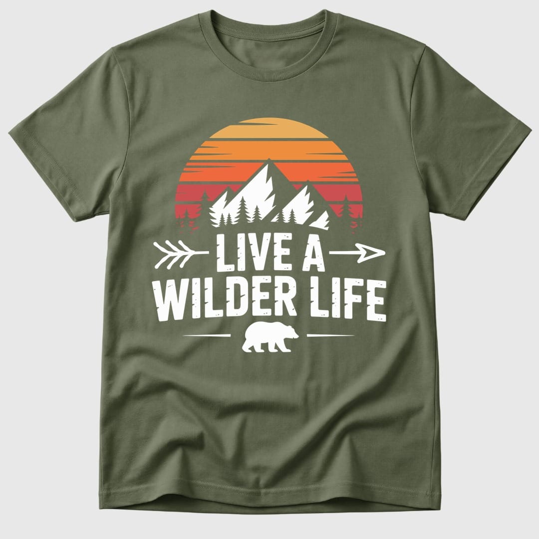 Military Green Wilder Life Sunset - Mosaic Rhino